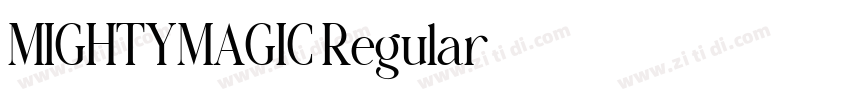 MIGHTYMAGIC Regular字体转换